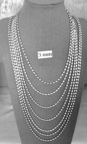 Charleston 3mm 16” Rice Bead Necklace 