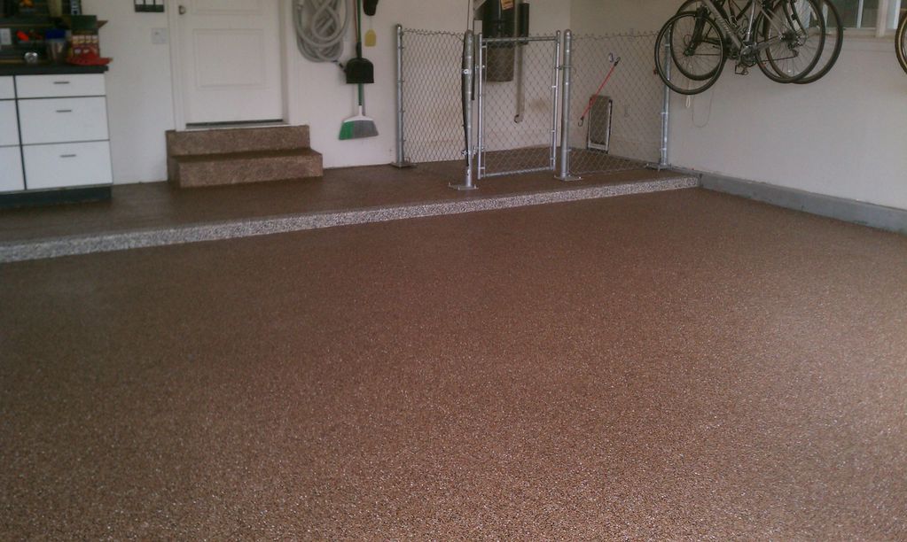 Derivative Epoxy Coating on Garage Floor.