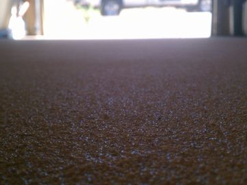 Floor view of an Epoxy Coating in a garage.