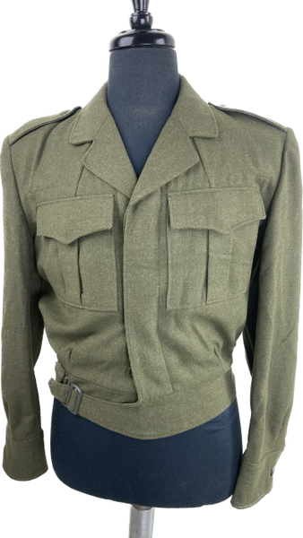 Vintage Wool Olive Drab Green Air Force Jacket 1950 Small Long Excellent Used