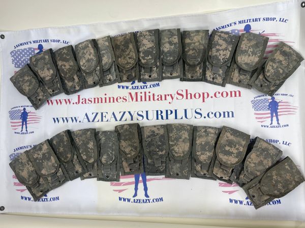 Army ACU Molle II M-Series Double Mag Ammo Pouches USED - Lot of 24 - SUPER SALE