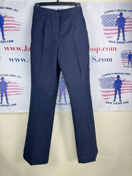 Navy Blue Pleated Women’s Utility Work Pants 6MPx30