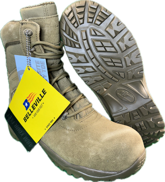 Belleville Guardian TR536CT Hot Weather Lightweight Composite-Toe Boots Coy 8.5R