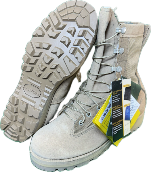 Wide military outlet boots