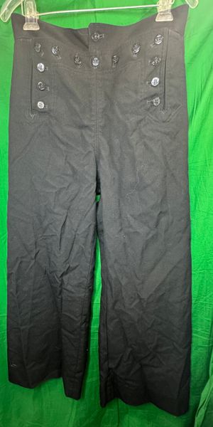 Vintage US Navy Men's Blue Enlisted Trousers Sailors Pants 32R | NSN 8405010766016 | EUC