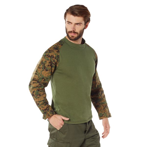SALE Marpat Woodland Digital Camouflage Tactical Airsoft Combat Shirt 45030 sz SMALL