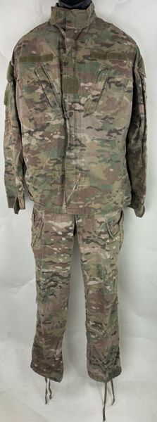 Multicam Unisex Army Combat Uniform BDU Shirt & Pants Set | Small Reg | Used