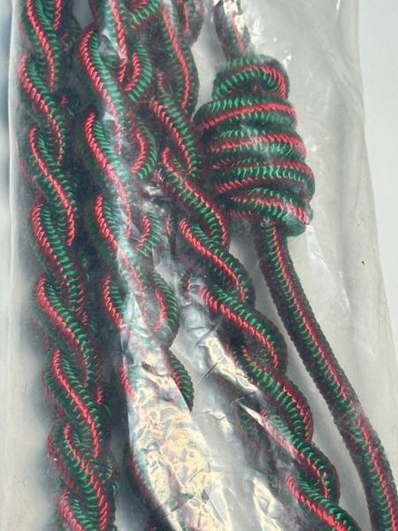 US Army Fourragere French Shoulder Cord Green Red Gold Tip