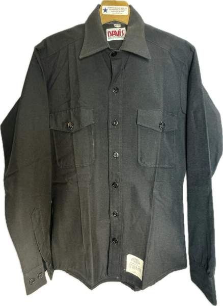 US NAVY MAN'S BUTTON-UP LONG/SLEEVE SHIRT 14.5X34