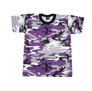 Purple Camo Design Graphic T-Shirt for Sale by FlexWears