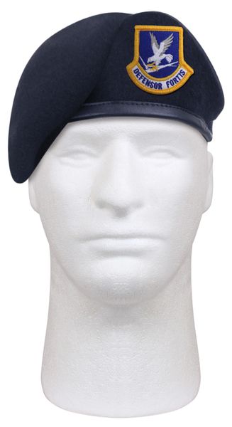 Inspection Ready Beret With USAF Flash - Midnight Navy Blue 4898