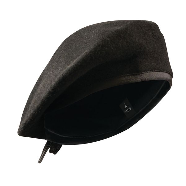 GI Type Beret Without Flash | Black 4718