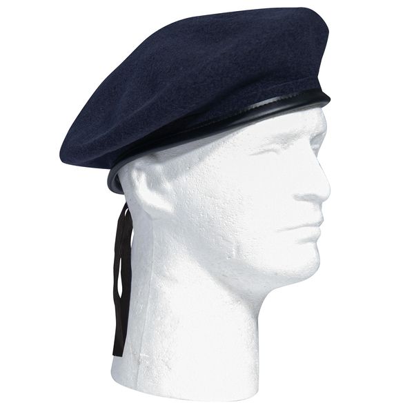 Wool Monty Beret | Navy Blue 45994