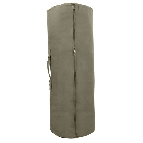 Canvas Duffle Bag with Side Zipper | 21" x 36"