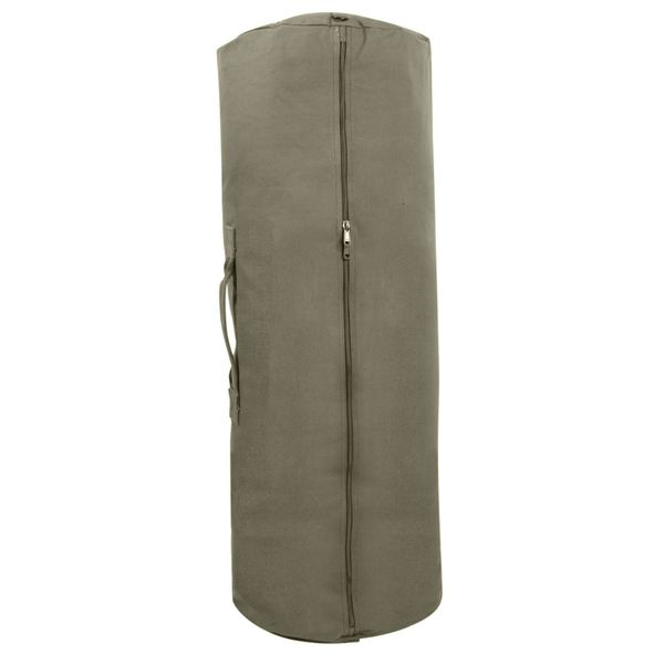 Canvas Duffle Bag with Side Zipper 21 x 36