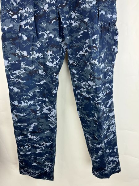 US NAVY WORKING TROUSER NWU TYPE 1 BDU PANTS 8405-01-540-1450 | MED LONG | EUC