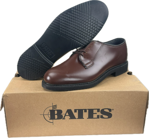 Bates E00082D Mens BROWN Leather Uniform Oxford Shoes MEN'S SIZE 9.5D (Regular) BLEM