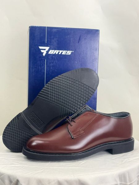 Bates E00082D Mens BROWN Leather Uniform Oxford Shoes MEN'S SIZE 8.5E (WIDE)