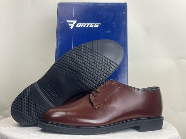 Bates E00082D Mens BROWN Leather Uniform Oxford Shoes MEN'S SIZE 9.5EEE (3E)