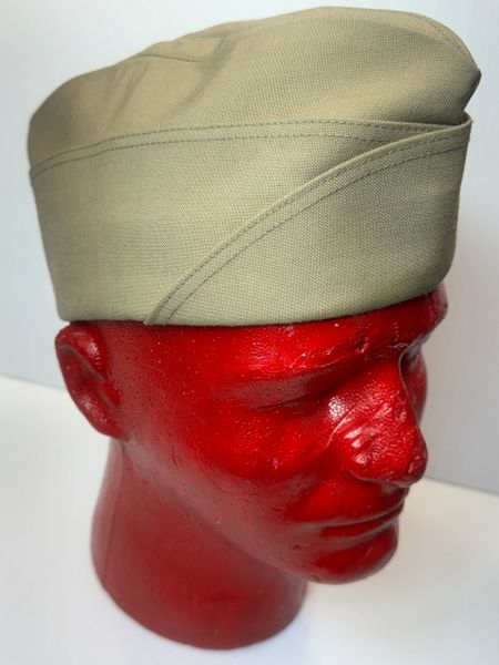 USGI US Navy Officer's Khaki Gender Neutral Garrison Cap | Style 21965 | USED