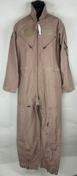 NEW CWU-27/P FLYER'S COVERALLS | CWU-27/P TYPE I, CLASS 2 | TAN 380 | SIZE 42L