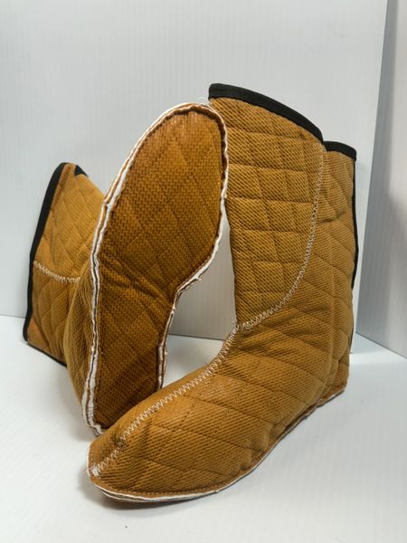 Intermediate Cold Weather Quilted Boot Liner Inserts Booties Sz 4-4.5 W/XW NOS