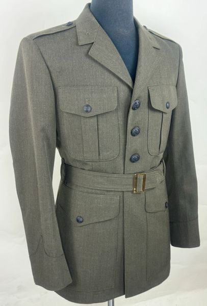 USMC Man's Alpha Green Poly/Wool Dress Coat | Size 40 Reg EUC