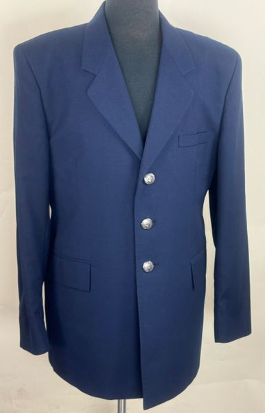 USAF Air Force Dress Blue Jacket Poly Wool Uniform Coat | Men's 42 Regular EUC