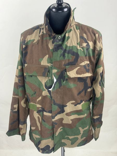 Army FR Aircrew Combat Coat Woodland Camo Shirt | Medium Regular | NOS