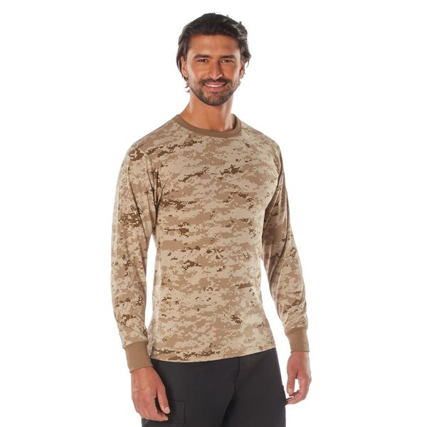 Desert Digital Camo Long Sleeve T-Shirt | 5742