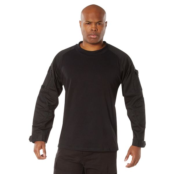 Rothco NYCO FR Fire Retardant Combat Shirt | Black 90010