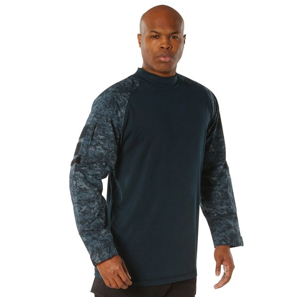 Rothco NYCO FR Fire Retardant Combat Shirt | Midnight Digital Camo 90215