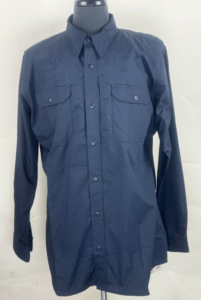 Tru-Spec Long-Sleeve Lightweight Poly/Cotton RipStop Dress Shirt | XL-Long | Navy 1347026