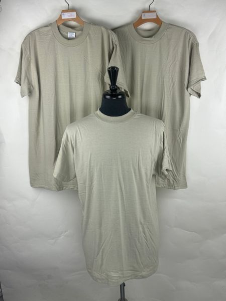 USGI Moisture Wicking Sand T-Shirt | Large | 3 Pack NEW