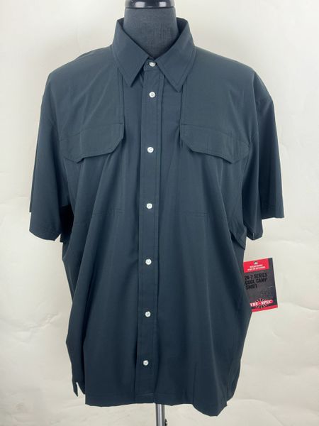 TruSpec 24-7 Tactical LE Style Cool Camp Shirt | Black #1249 | Men's XL - NEW