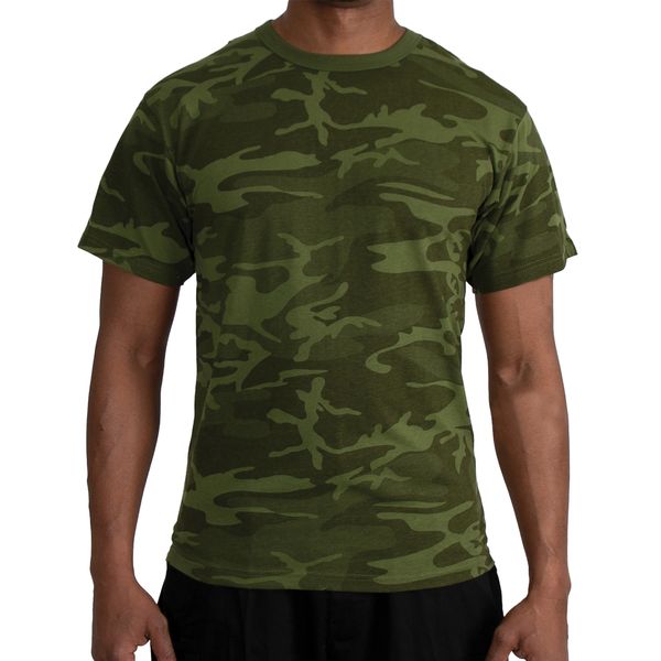 GREEN CAMO T-SHIRT