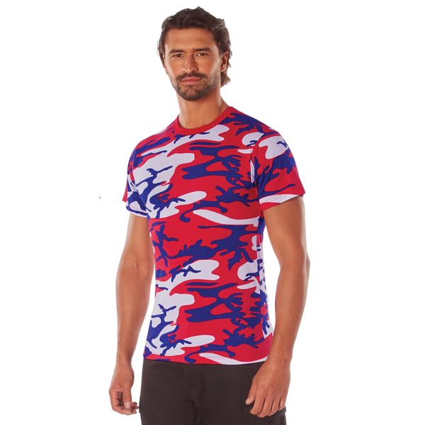 RED WHITE & BLUE CAMO T-SHIRT