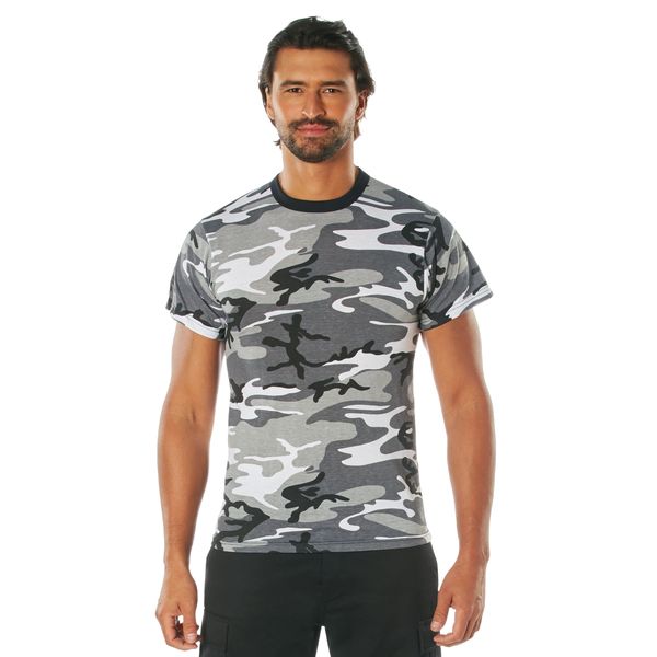 BLACK & WHITE CITY CAMO T-SHIRT