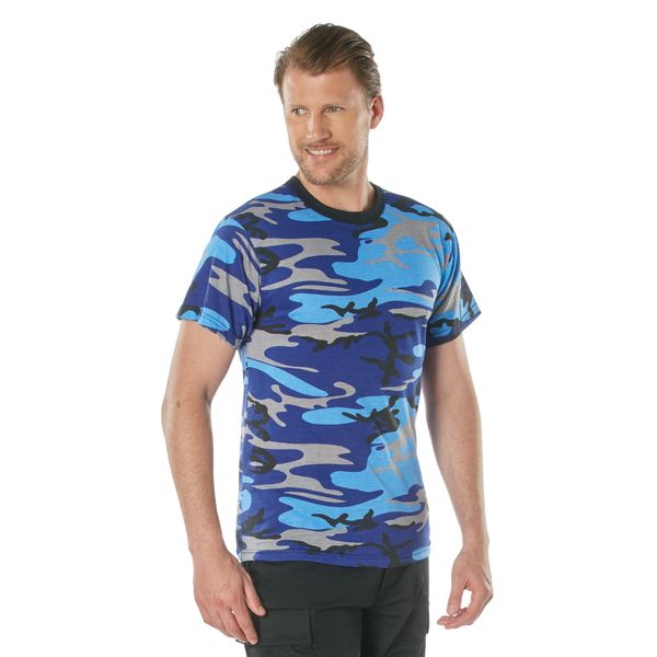 ELECTRIC BLUE CAMO T-SHIRT