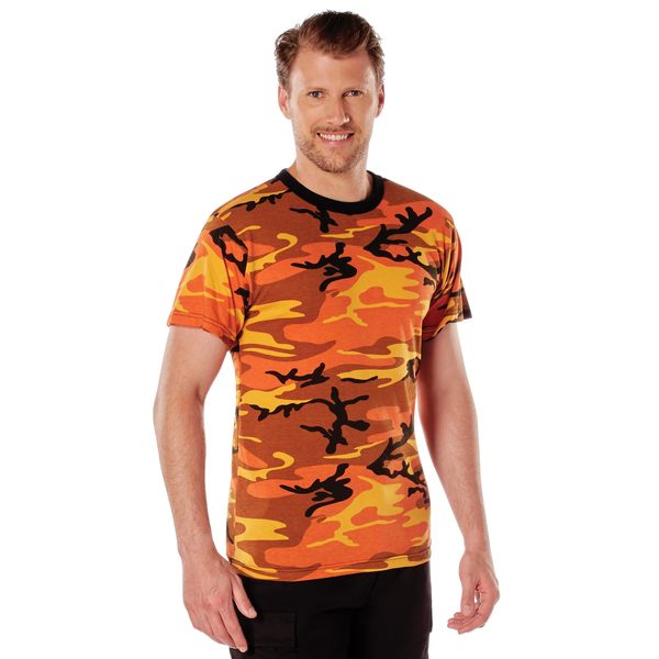 SAVAGE ORANGE CAMO T-SHIRT