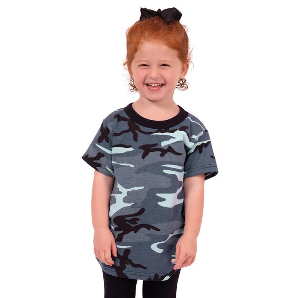 KID’S SKY BLUE CAMO T-SHIRT