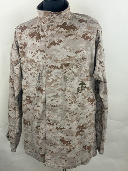 USMC Marine Corps Desert Marpat MCCUU Coat Shirt Top Combat BDU | LARGE LONG