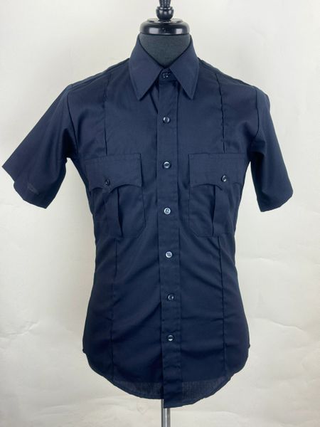 Short-Sleeve Navy Button Up Uniform Shirt | Small | NWOT