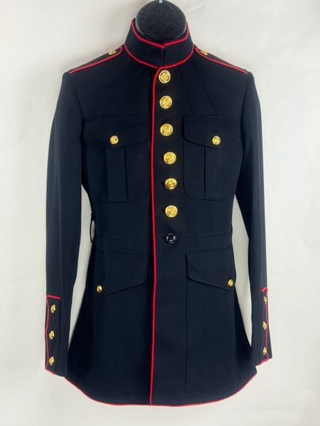 USMC ENLISTED DRESS BLUE COAT | 37R | 8405015123100 | EUC