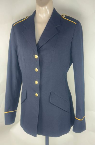 Women's Army ASU Enlisted Dress Blues Service Uniform Jacket/Coat | 10MR | USED