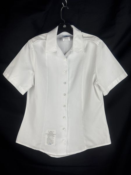 Women's Army Tuck-in White 521 Short-Sleeve Uniform Dress Shirt | 12R