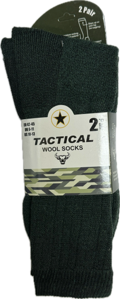 Tactical Merino Wool Socks | 2 Pair Pack | Size 10-13 | SALE