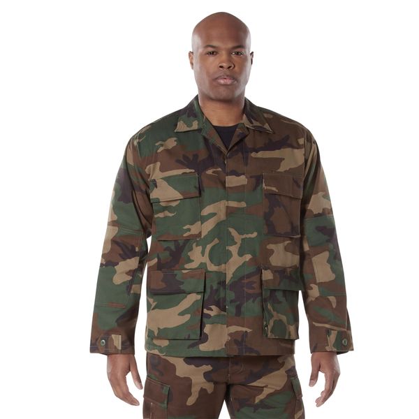 Woodland Camouflage Tactical BDU Shirt | 7940