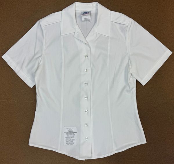 Women's Army Tuck-in White 521 Short-Sleeve Uniform Dress Shirt | 12R #2