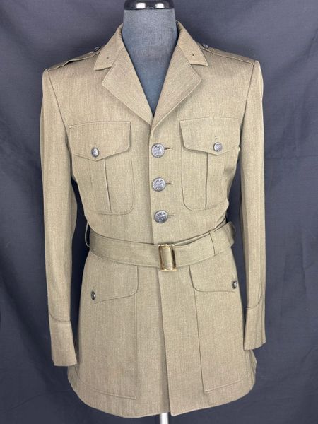 USMC Men's Alpha Green Poly/Wool Uniform Jacket Dress Coat | Size 40 Reg USED